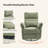 Beckette 41.75" Modern Swivel Glider Nursery Power Recliner with Adjustable Headrest-1145830072