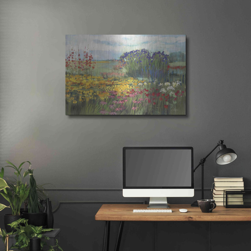 " Garden Border " Print, 24" H x 36" W