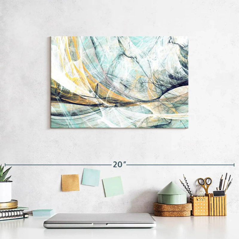 Avery Wispy Dynamic Abstract, 8" H x 12" W
