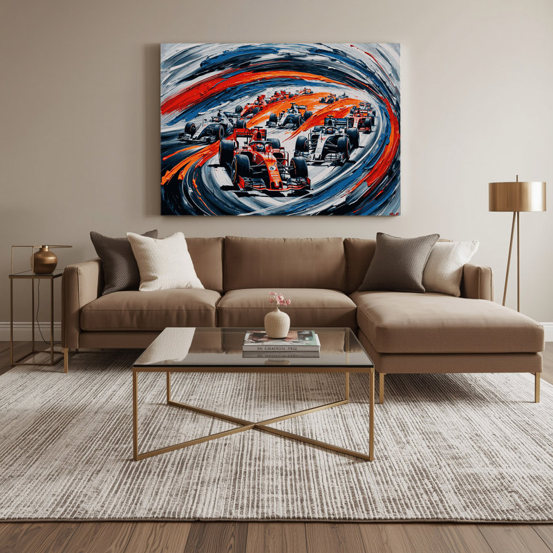 Art sportif sur toile gris