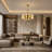 23.6" Round Kitchen Island  Alabaster Gold Chandelier-1586905267-1586905264-1586905269
