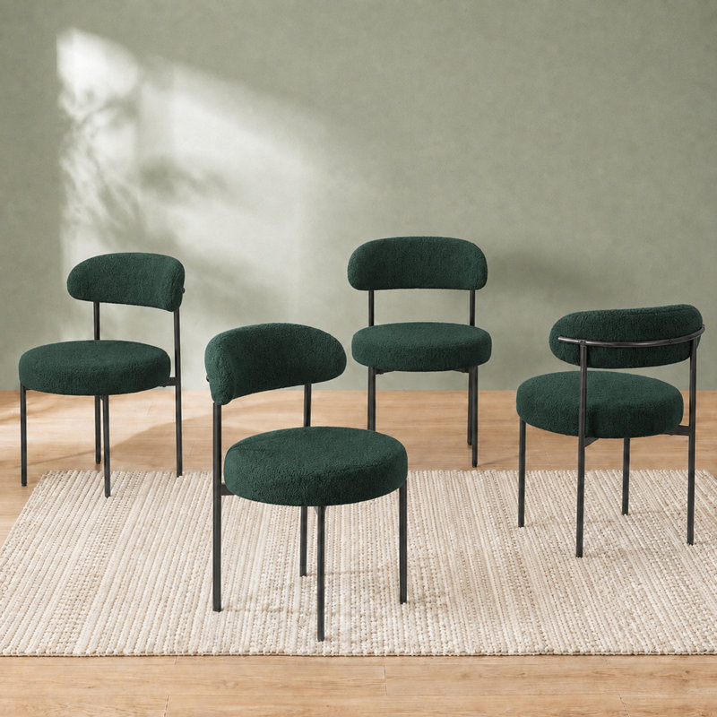 Keerthika Upholstered Dining Chair, Green