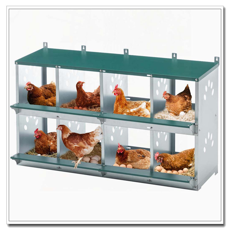 Boîte de 8 poulets en métal