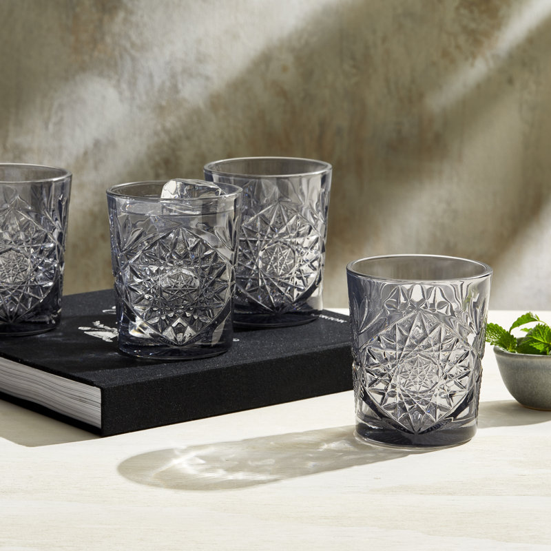 Verres Libbey Hobstar Smoke Double Old Fashioned, 12 onces, ensemble de 4