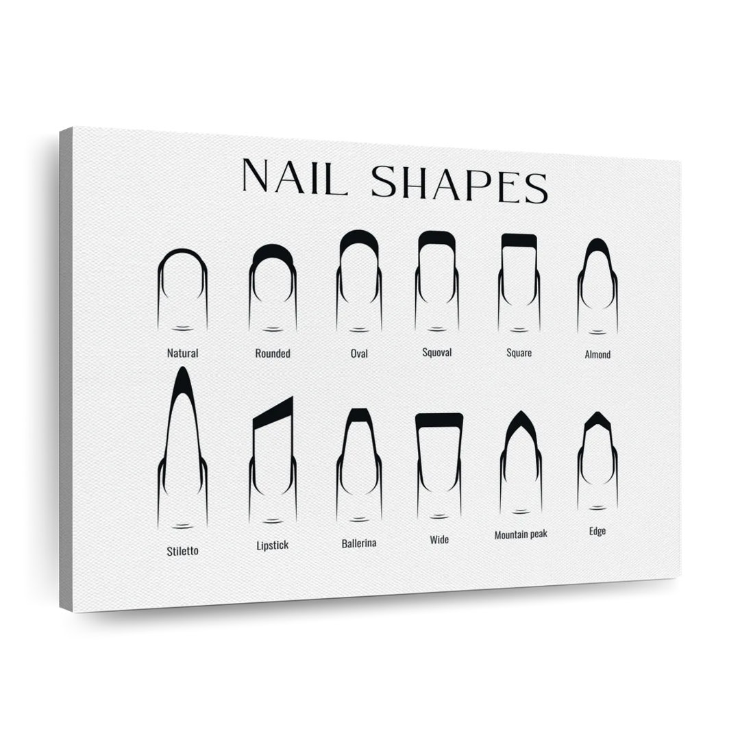 " Nail Shapes Chart " by Bryson D Ebern Designs 