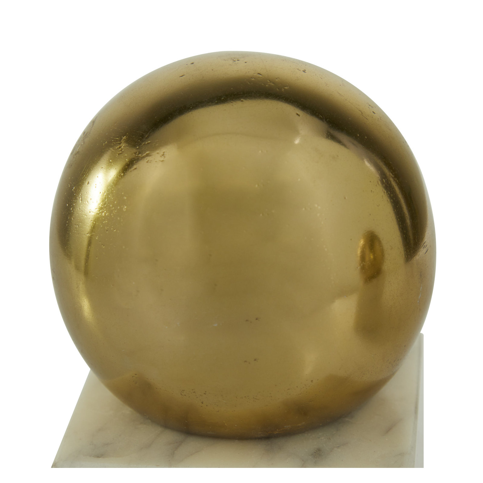 Non-skid Bookends, 6.95" H x 4" W x 4" D, White/Gold