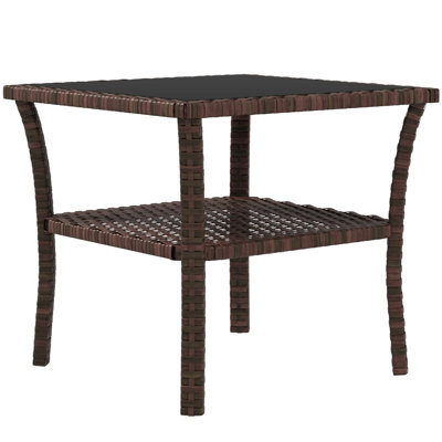 Amaryl Square Metal Outdoor Coffee Table , 50cm cm W 50cm cm D