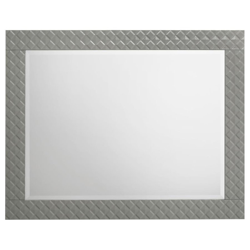 Nydirah Dresser Mirror, Gray High Gloss