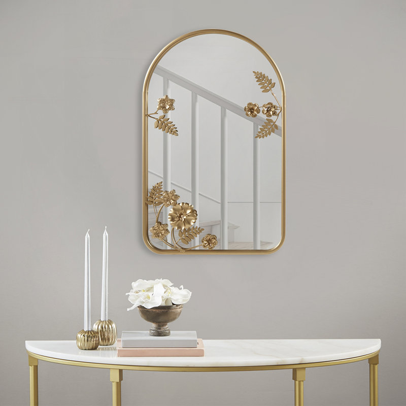 Miroir mural arqué