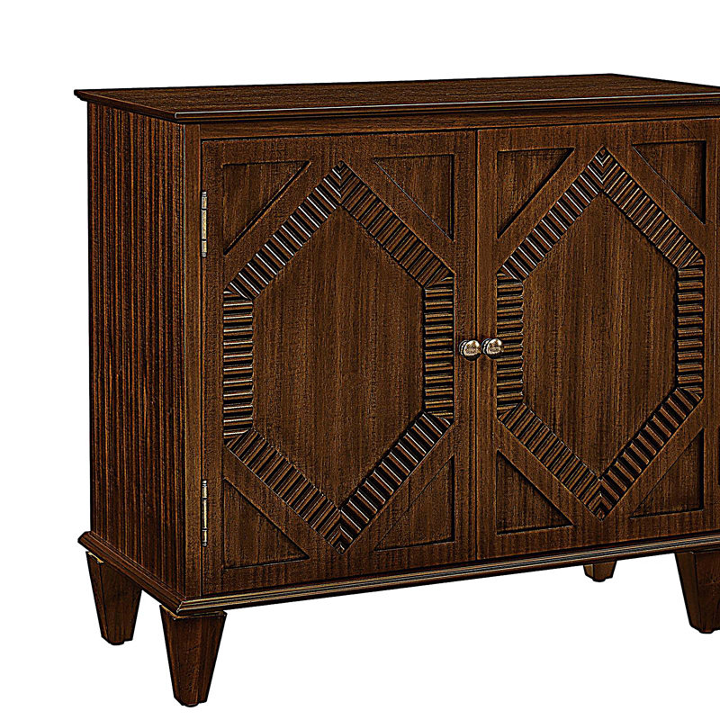 Buffet rétro en bois avec rangement, armoires décoratives, Noyer
