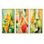 Motif de pastèque vert et jaune I - Melon, ensemble de 3 toiles-799110076-799110079