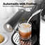 Machine à espresso 20Bar avec mousseur à lait automatique, écran tactile, système de chauffage double, conception 3-en-1 et compatible avec les capsules pour les amateurs de café.