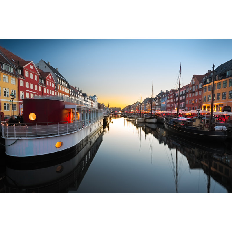 Erfried Ships In Nyhaven - Wrapped Canvas Print, 81cm H x 122cm W x 3.8cm D