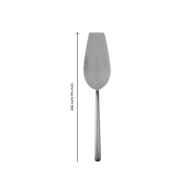 Linea Stainless Steel Cake Server, Ice Silver