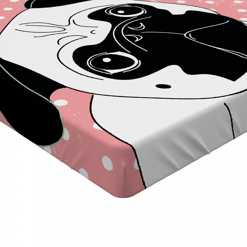Microfiber Polka Dots Fitted Sheet, Twin XL Fitted Sheet