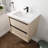 Kohlten 24" Wall-Mounted Single Bathroom Vanity Set, Floating Bathroom Vanity with 2 Drawers, Ceramic Basin Sink Top-86773706