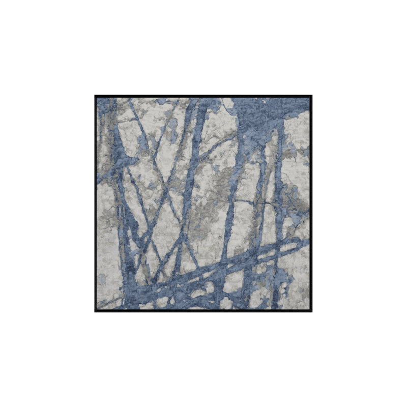 Machine Washable Gray Area Rug, Runner 2' x 4'