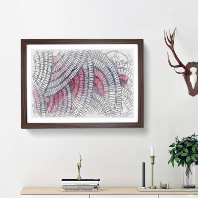 Mosaic Circles in Abstract - Picture Frame Graphic Art Print