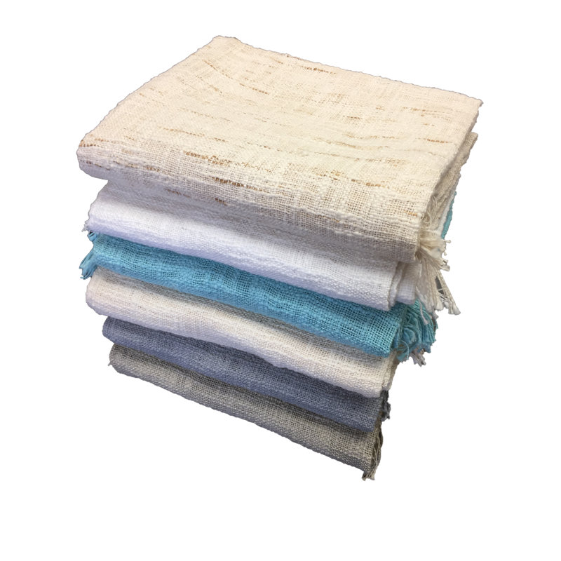 Jeté 100% coton, Gris