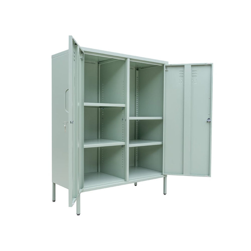Tamanna Steel 2 - Door Rectangle Accent Cabinet, Sage Green