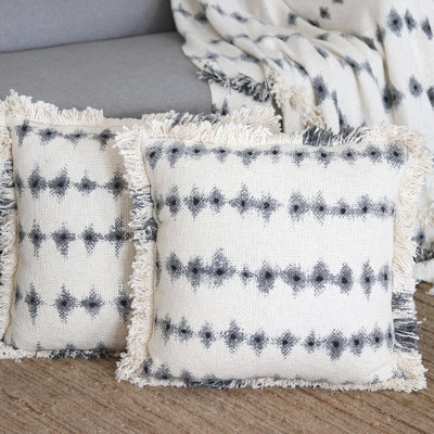  Cotton 20'' Throw Pillow Cover