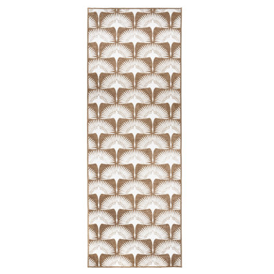 Flock Camel Washable Rug