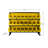 Stalwart Small Parts Organizer with Plastic Storage Bins - Powder-Coated Steel Rack with Removable Drawers for Garage Organization (Yellow)