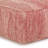 Square Pouf Ottoman in Herringbone Woven Fabric-175521364
