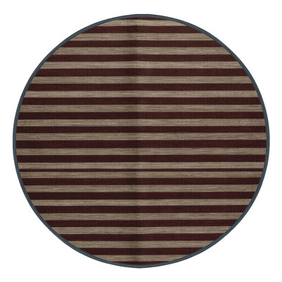 Machine Washable Horizontal Stripes Black Area Rug