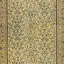3.7x7 Ft Modern Handmade Turkish Wool Area Rug in Yellow with Floral Design