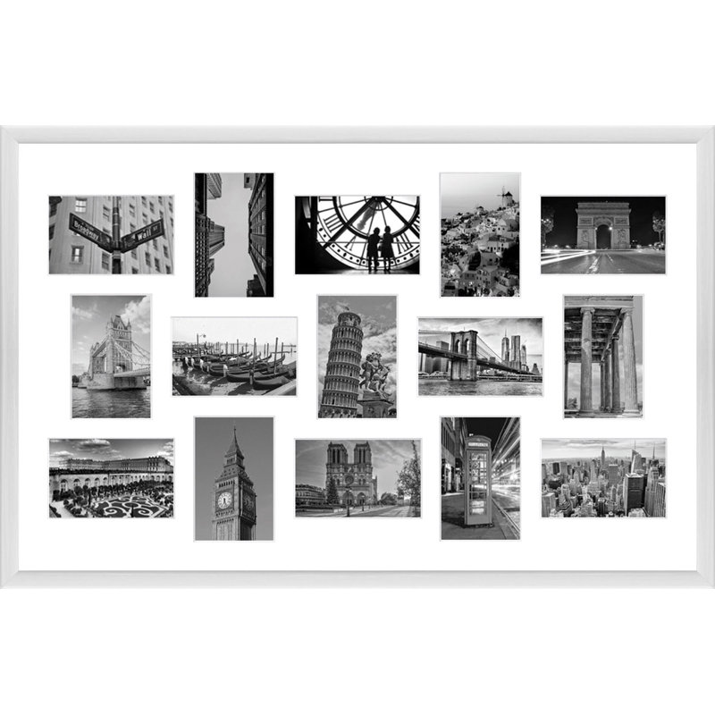 Abdul-Khaliq Wood Picture Frame with Mat, Cil
