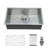 30'' L Undermount Single Bowl Stainless Steel Kitchen Sink