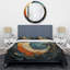 Ensemble de housse de couette Orange Spiral Abstract Spirals II - Abstract Spirals - Microfibre polyester-919209719