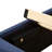 Velvet Bed Frame/Vertical Channel Tufted Wingback Headboard-1869753873