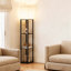 Lampe sur pied colonne 63 po avec tablettes et ampoule incluse
