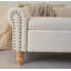 Banc de rangement avec repose-pieds et bancs en tissu avec repose-pieds et bancs en bois