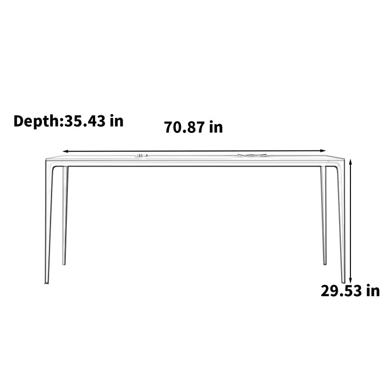 Pula, 29.53"H x 70.87"L x 35.43"W