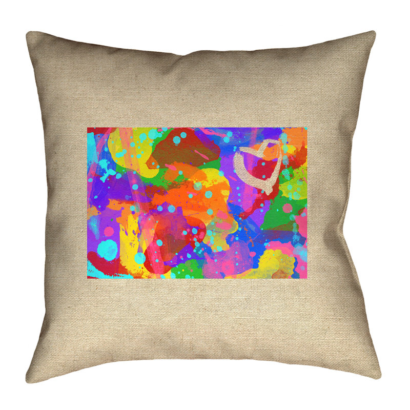 Coussin décoratif «Katelyn Smith Wyoming Love Watercolor», 16 po x 1 po