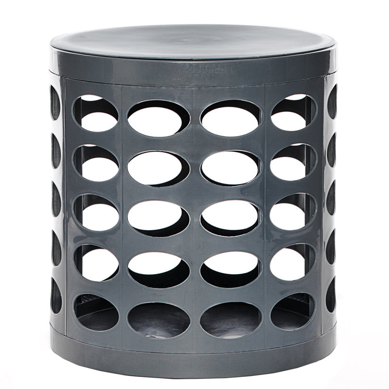 Upholstered Ottoman, Gray