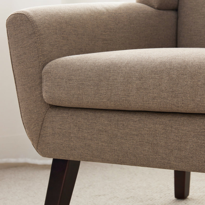 Upholstered Armchair, Brown