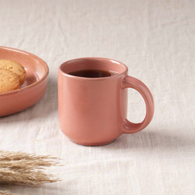 Grande tasse à café en céramique avec capacité de 8,5 oz, durable et polyvalente pour un usage quotidien, parfaite pour le café, le thé et les soupes.