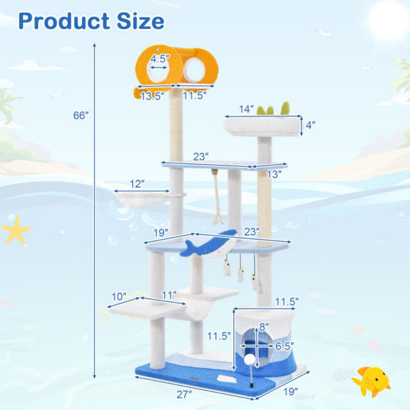 Elgan 66'' H Cat Tree