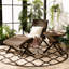 Chaise de patio avec repose-pieds Kingpalm