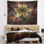 Tapisserie d'art numérique Fractal Flower Yellow Red-28488030