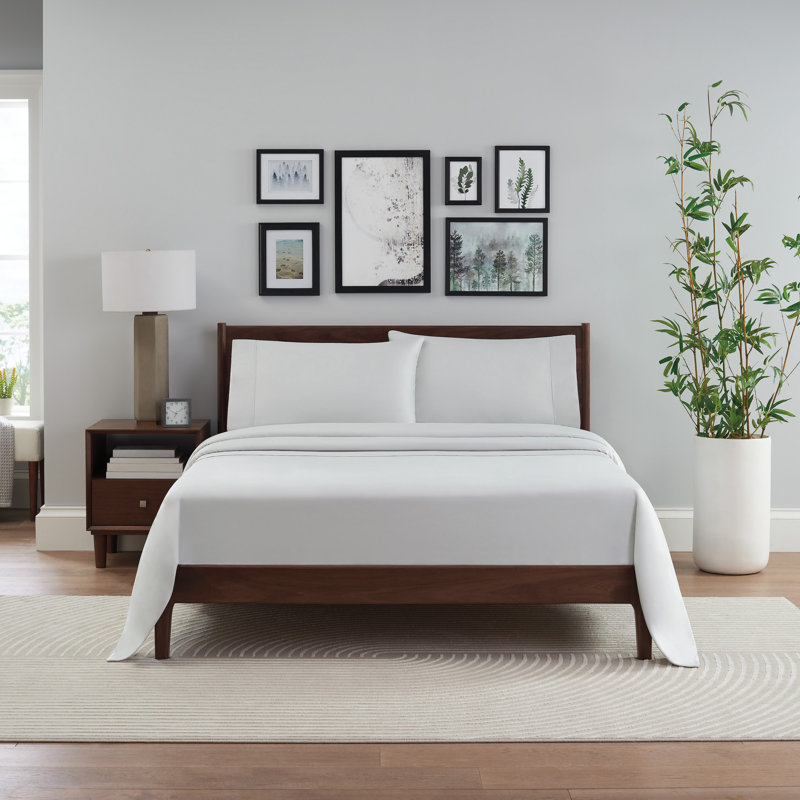 Rayon Sheet Set, Gray, California king