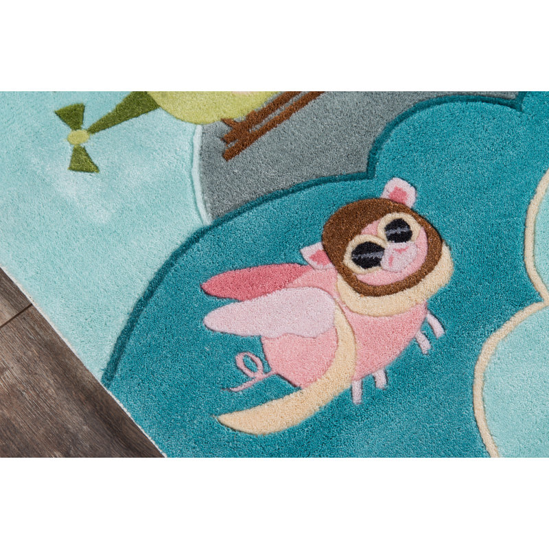 Zoomie Kids LMOJULMJ10SKY Zoomie Kids Trosa, Rectangle 3 pi x 5 pi