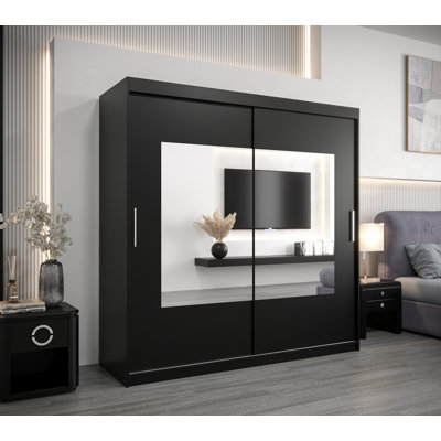 Attalie 2 Door Manufactured Wood Wardrobe