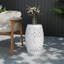 Table de bout ronde blanche pour l'extérieur