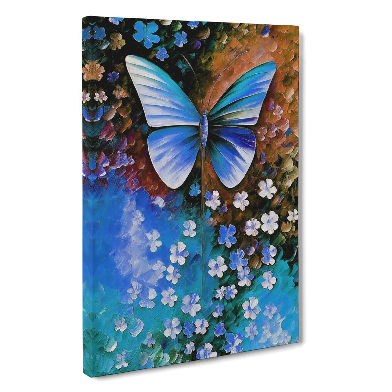 Solo Butterfly No.3 - Wrapped Canvas, 50cm H x 35cm W x 3cm D