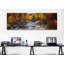«Stream with Trees in a Forest in Autumn, Nova Écosse, Canada», reproduction de photo sur toile-19965236-73648038